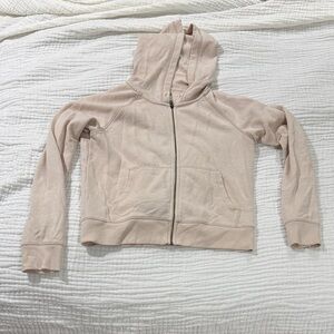 Aerie baby pink Knit Zip-Up Sweater